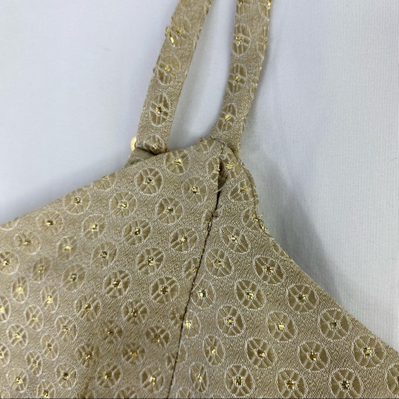 cach'e beautiful gold sparkling cropped top, 6 - Picture 12 of 13